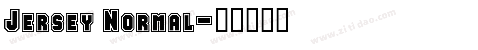 Jersey Normal字体转换